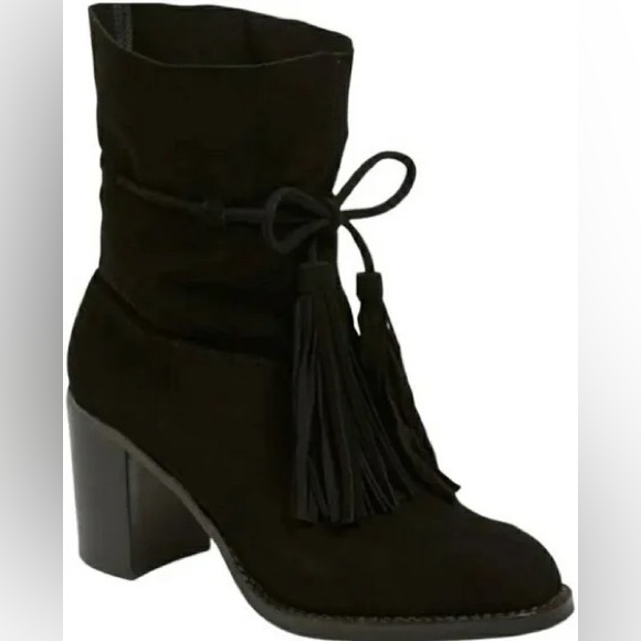 Jeffrey Campbell-La Forge -Black Tassel boots - Picture 3 of 9